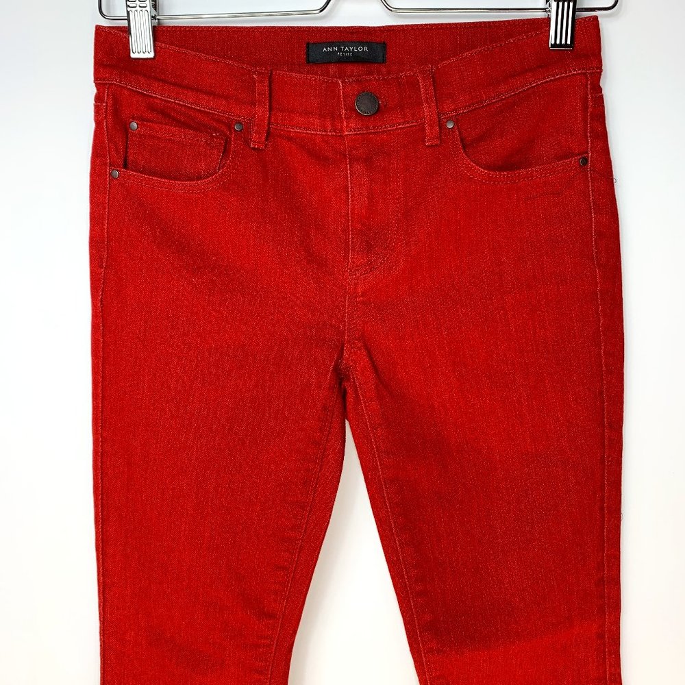 Ann Taylor The Skinny 0 Petite Crop Jeans